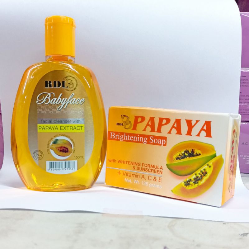 Baru Paket Rdl - Facial Cleanser &amp; Sabun Papaya Original