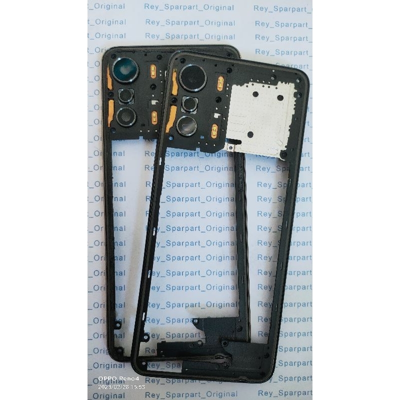 Middle Frame Tengah Rangka Infinix Zero 5G X6815 sudah ada Lensa Kamera Dan tombol Volumenya nya