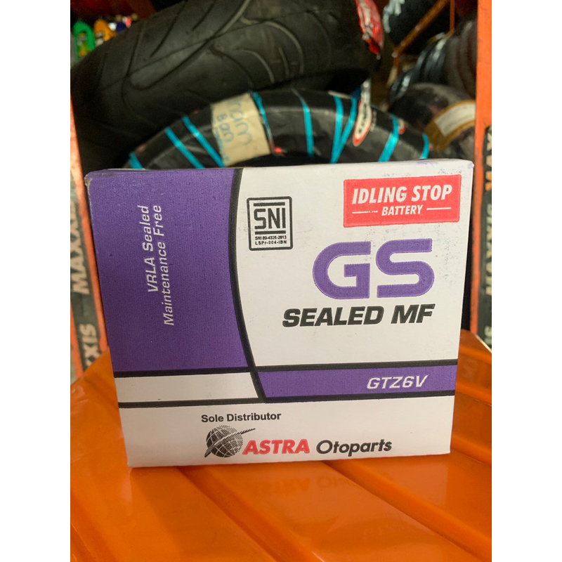 aki GS GTZ6V kering original