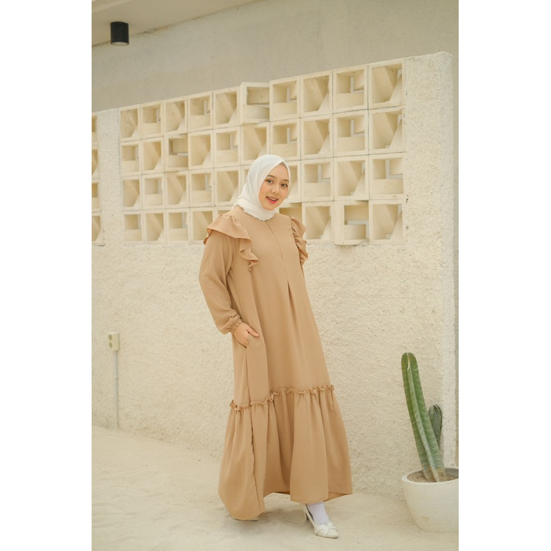 Gamis Alula Gamis Crinkle Airflow Dewasa Neeca All Size Dewasa