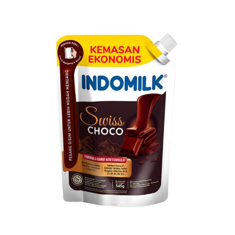 

indomilk Krimer Kental Manis Swiss Choco Pouch 545gr