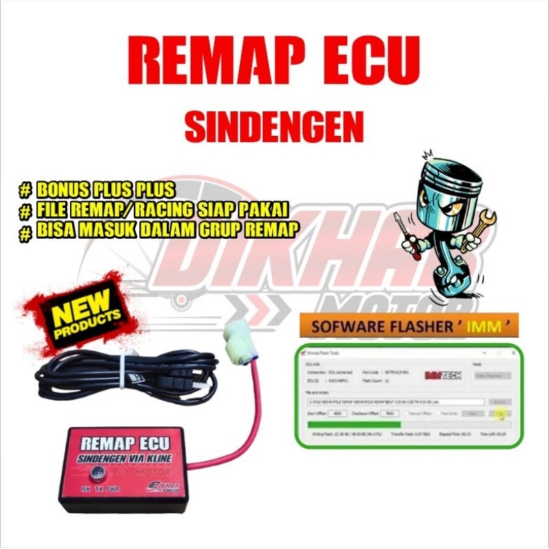 ALAT REMAP ECU KEIHIN DAN ECU SINDENGEN BONUS 120 FILE REMAPAN