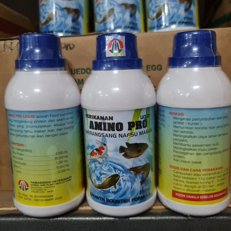 Amino pro liquid 250ml vitamin ikan dengan asam amino