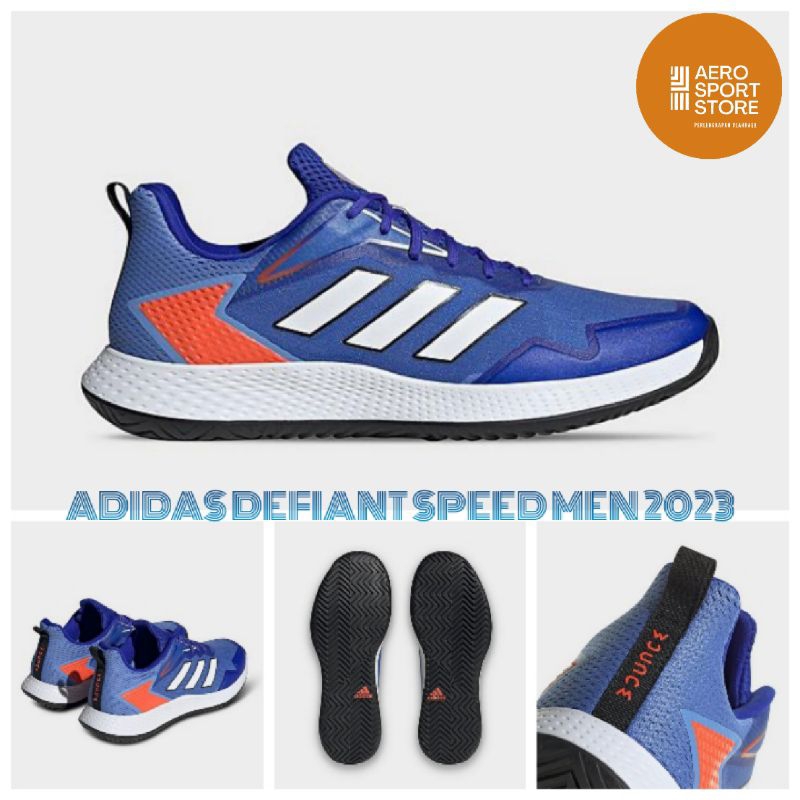 [ SEPATU TENIS LAPANGAN ADIDAS DEFIANT SPEED MEN 2023 ORIGINAL ]