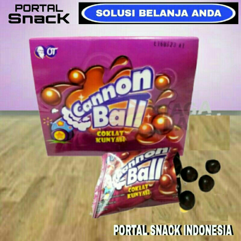 

CANNON BALL permen coklat kunyah 1 pack isi 24 pcs