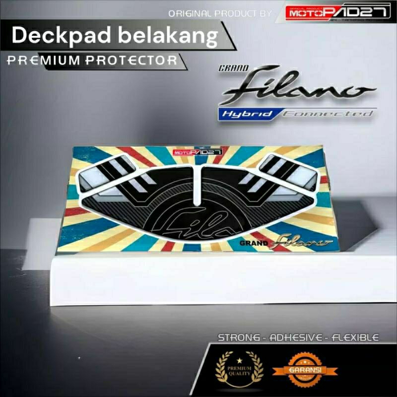 Yamaha Grand Filano 125 Stiker Deckpad Belakang Resin Premium Grand Filano 125