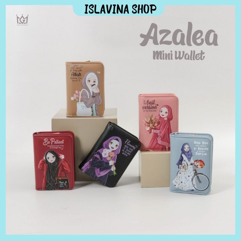 DOMPET KARTU WANITA AZALEA MINI WALET By GANCI UNYU MUSLIMAH