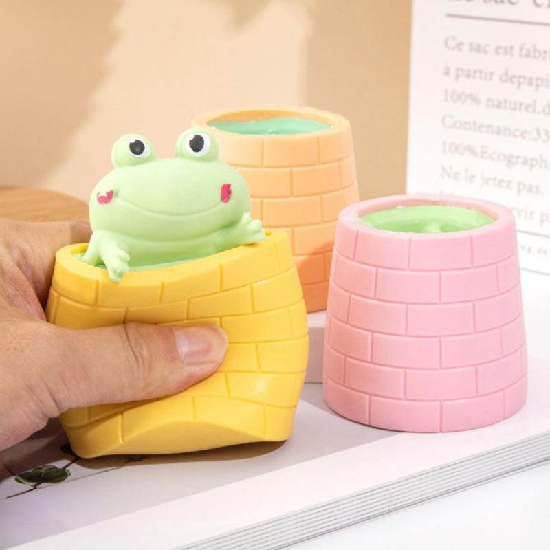 Squishy Pencet Frog Katak/Mainan Anti Stress/Mainan Pencet Pop it/Maninan Viral