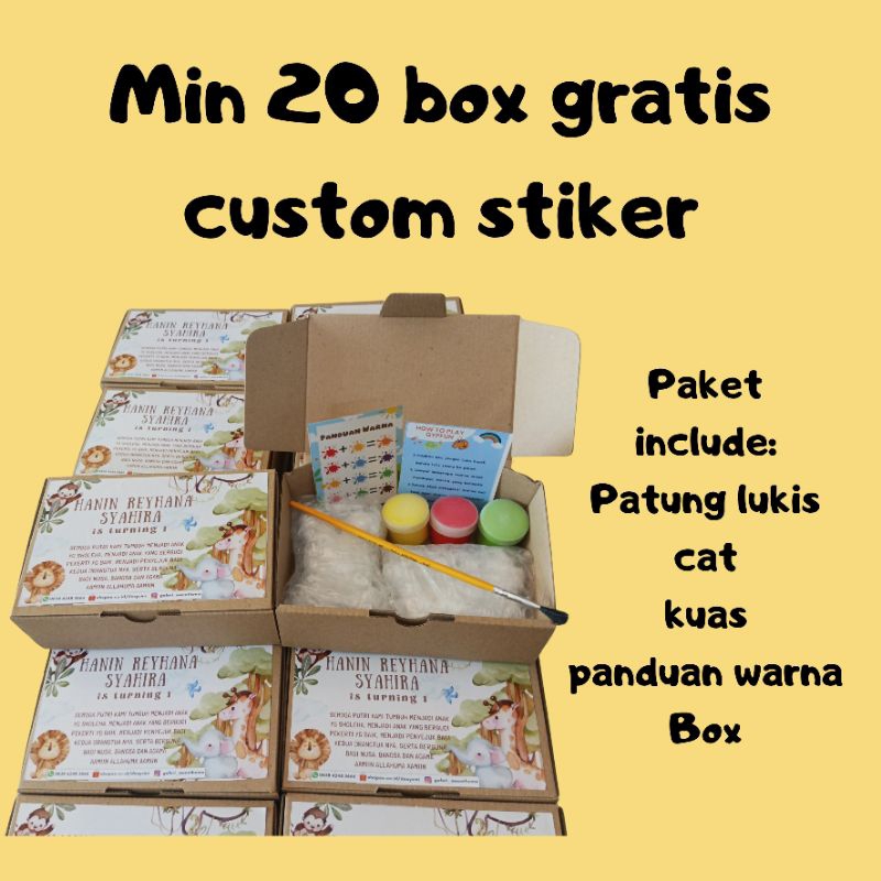 Patung Lukis Gypsum Prakarya Anak Mainan Edukasi Painting Kit Gypfun