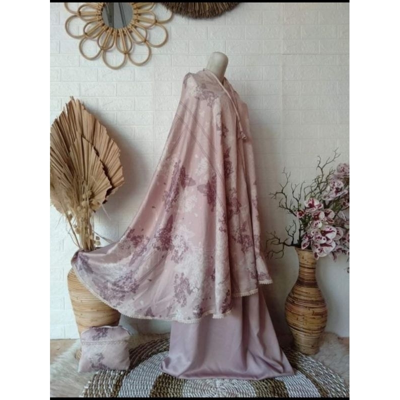 mukena sutra Armany slik premium 2in1