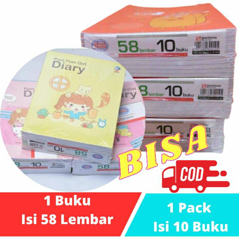 

[ TERLARIS !! ] Buku Tulis Sekolah Mix Motif 1 Pack 58 Lembar Aesthetic