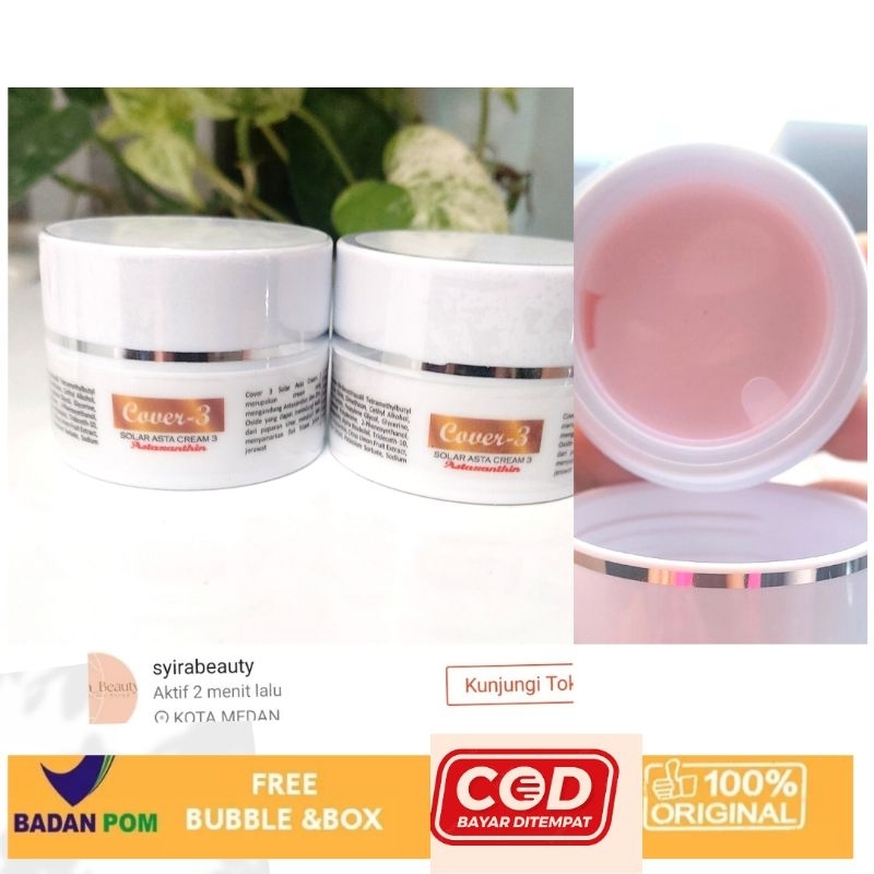 COVER 3 Solar Protection Asta Astaxanthin 3/Cover 3 Sunscreen SPF30