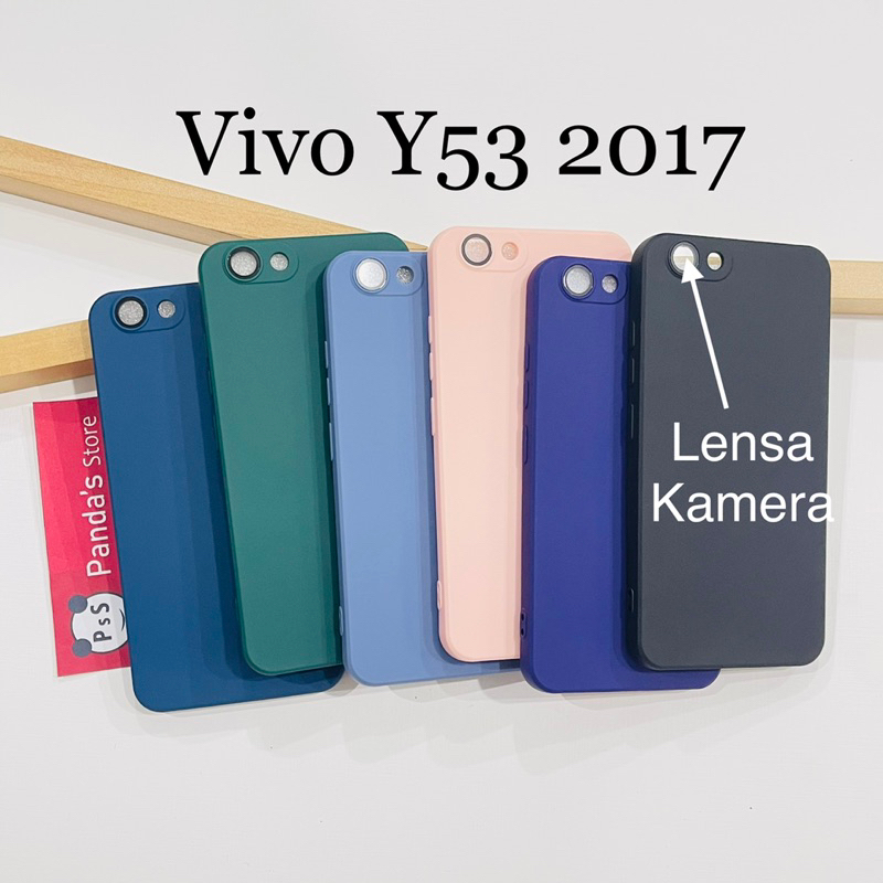 Case Vivo Y53 2017 Lenspro Makaron Full Color Softcase Pro Lensa