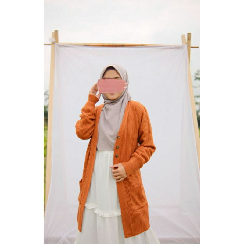 Long cardi by nilam /Cardigan rajut / Cardigan premium by Nilam Indonesia