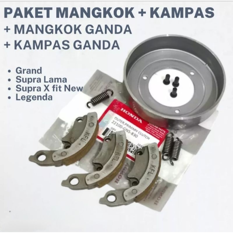 MANGKOK GANDA + KAMPAS GANDA GRAND SUPRA X 100 SUPRA FIT 100 PRIMA STAR GN5