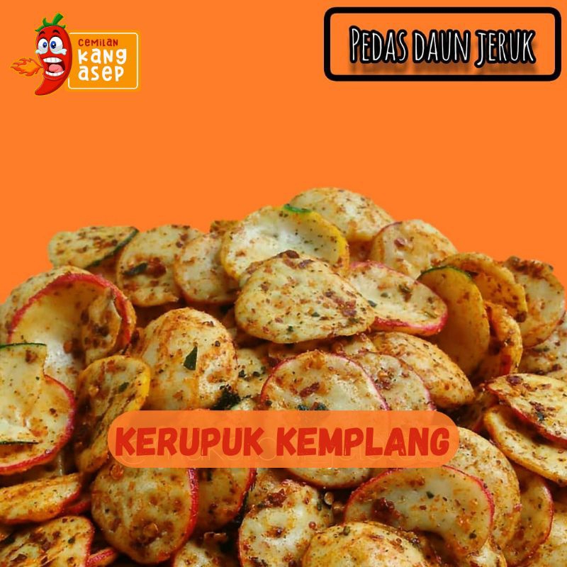 

Kerupuk Seblak Kemplang kang Asep spesial daun jeruk kemasan 500gr