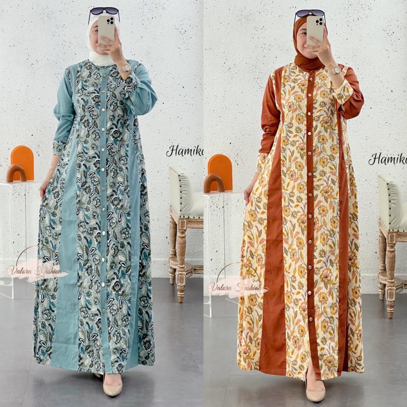 VALORA HAMIKO DRESS PREMIUM ORI GAGIL BY OVA BUSUI FRIENDLY BAHAN COTTON RUBYA PREMIUM