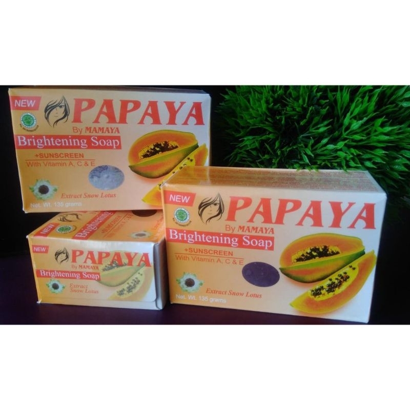 SABUN WAJAH PAPAYA ||SABUN PAPAYA BY MAMAYA || PAPAYA BRIGHTENING SOAP || SABUN PEPAYA