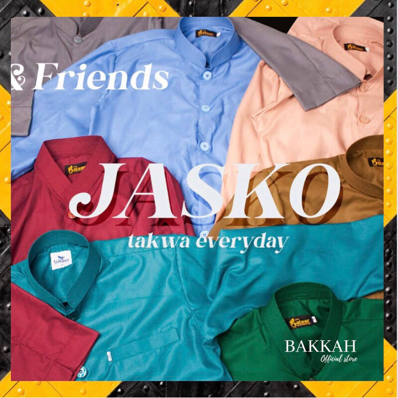 Koko Semijas Jasko Yateer x Bakkah | Baju Taqwa Jasko Racis Lengan Panjang | Baju Koko Habaib