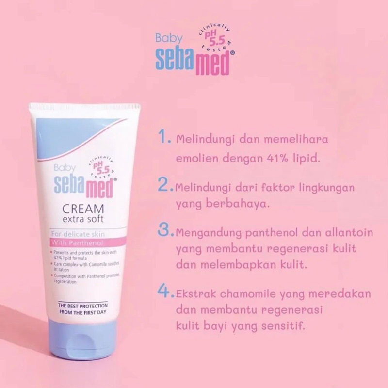 SEBAMED Baby Cream Krim Bayi Ekstra EXTRA SOFT 50 ML 50ML Murah Promo