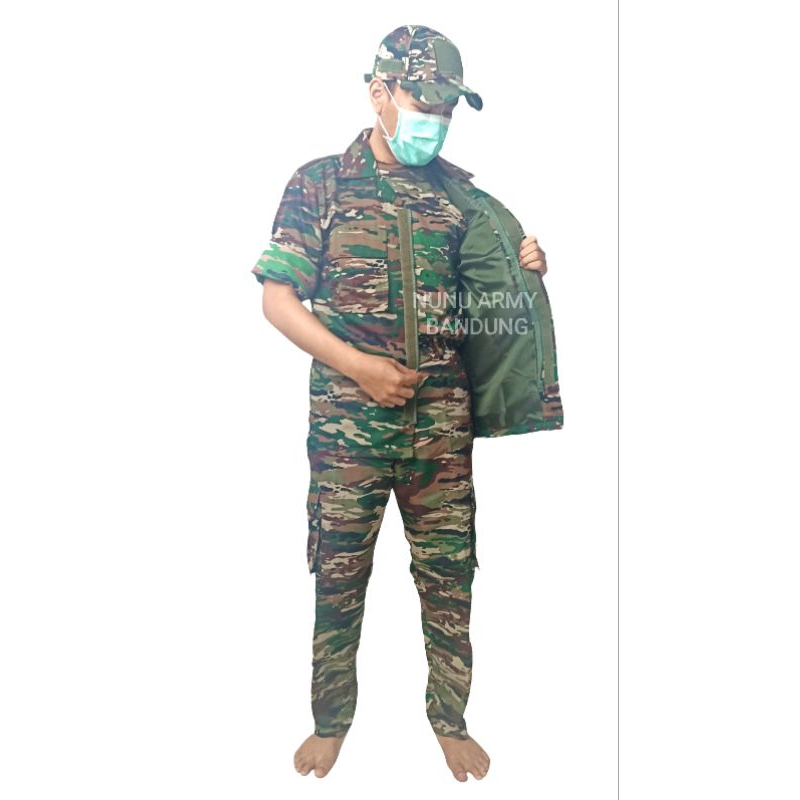 SERAGAM PDL BALOTELI WR TNI AD TERBARU LORENG  KASAD/NKRI WATERPROOF