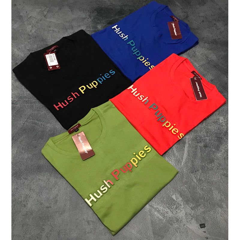 Kaos Hush Puppies Embos Rainbow Jumbo  khusus Jumbo Pria Dan Wanita