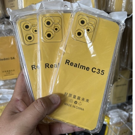 Softcase Anticrack Realme C31 , Realme C35 Case Bening Lentur