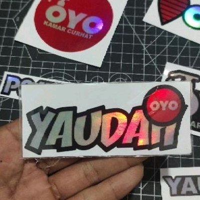 stiker pskn oyo hologram stiker motor mobil