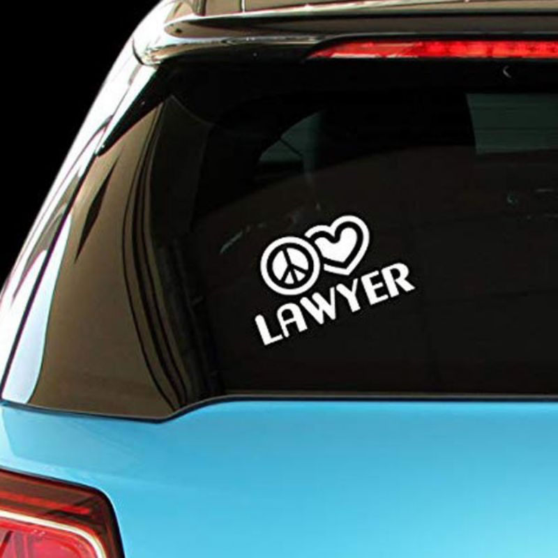 Cutting Stiker Advokat Pengacara LAWYER  Full Reflective