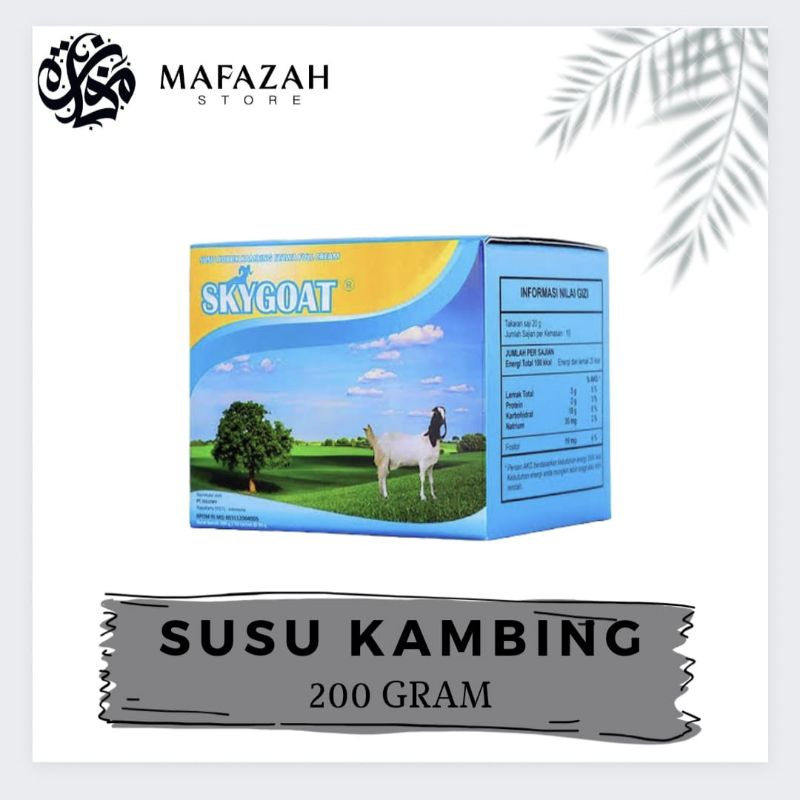

Susu Kambing Sky Goat Ori dan Plus 200 GRAM