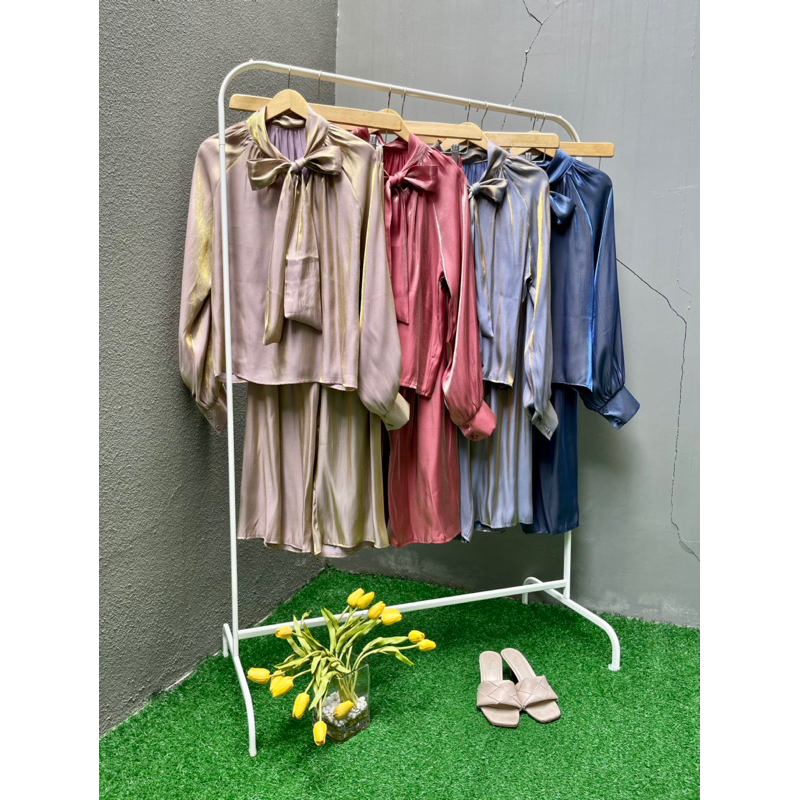 SHIMMER SET/SETELAN WANITA BANGKOK/BAJU IMPORT BANGKOK/KEMEJA SHIMMER/KEMEJA NAGITA