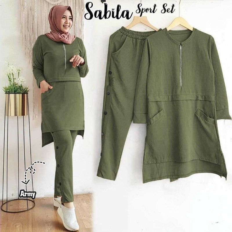 RR SET SABILA SETELAN CELANA SETELAN JOGER SETELAN WANITA SETELAN MUSLIM SETELAN OLAHRAGA SETELAN BU