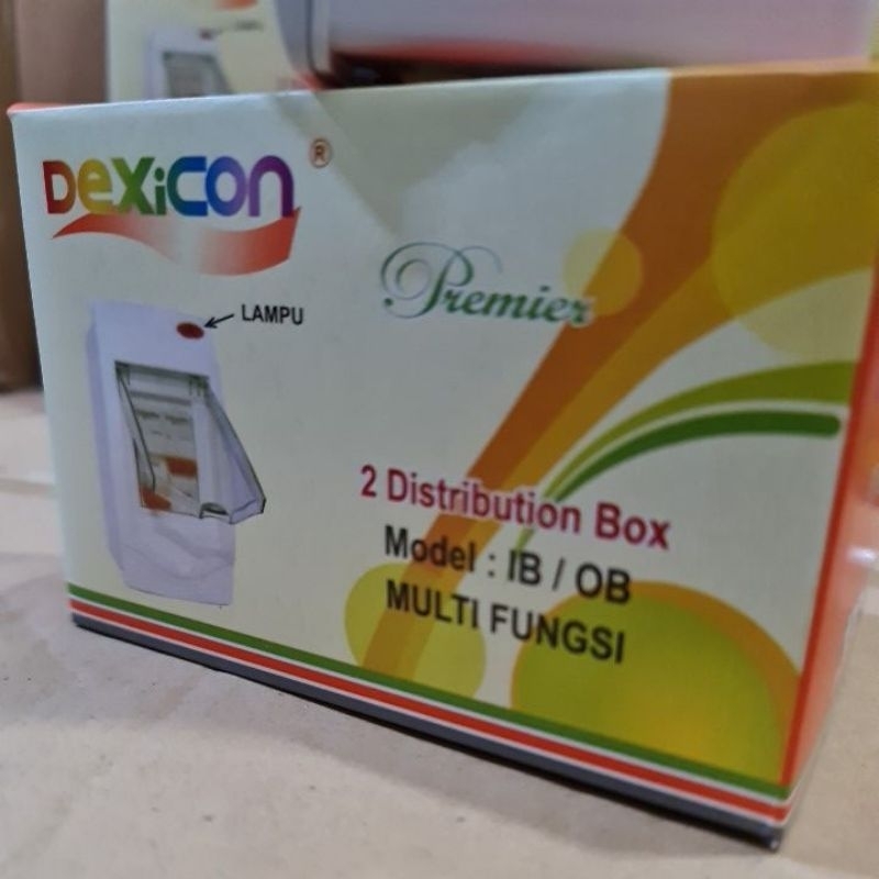 BOX MCB 2 Group Dexicon IB OB / MCB Box isi 2 Lampu Indikator Murah