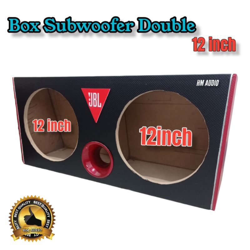 Box Subwoofer 12 inch Double mdf tebal