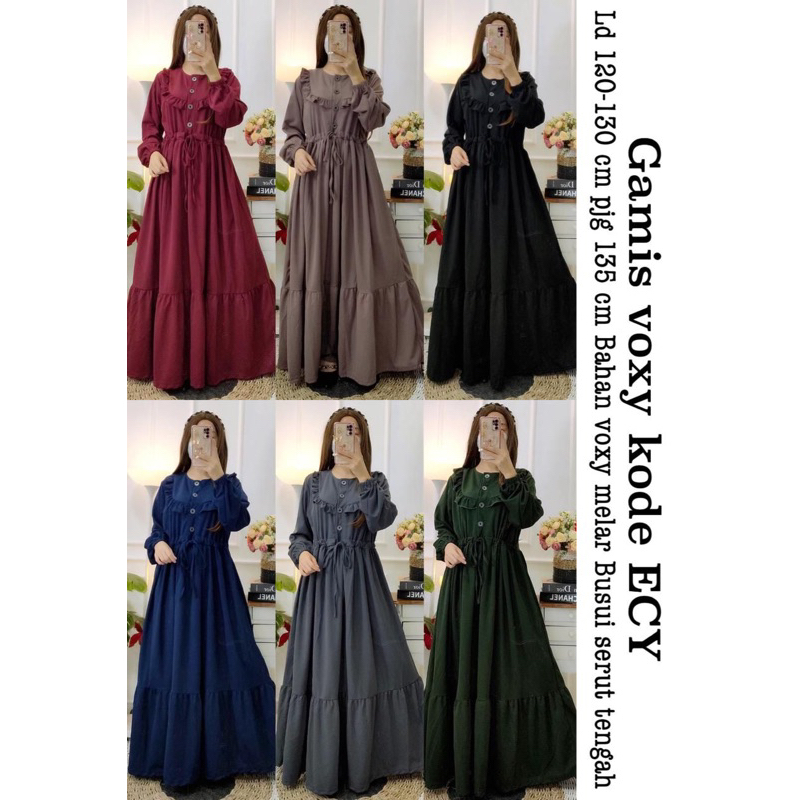 Gamis voxy busui jumbo kode AOK ecy