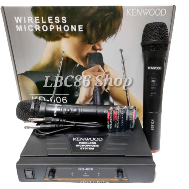 Mic wireless KENWOOD KD-606 double microphone wireless