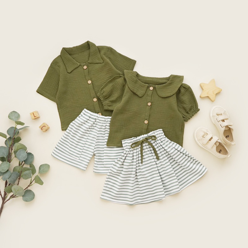 LITTLECAIM - KARYL SET | baju anak couple | baju anak perempuan