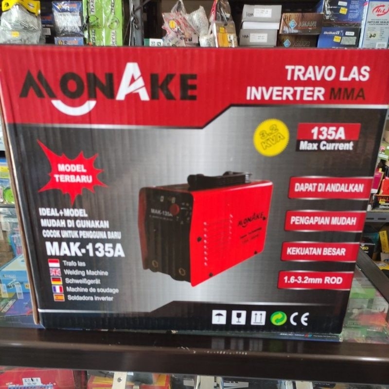 mesin las MONAKE 135a 480watt / IGBT MAK-135a 480watt / inventer las MONAKE 480watt