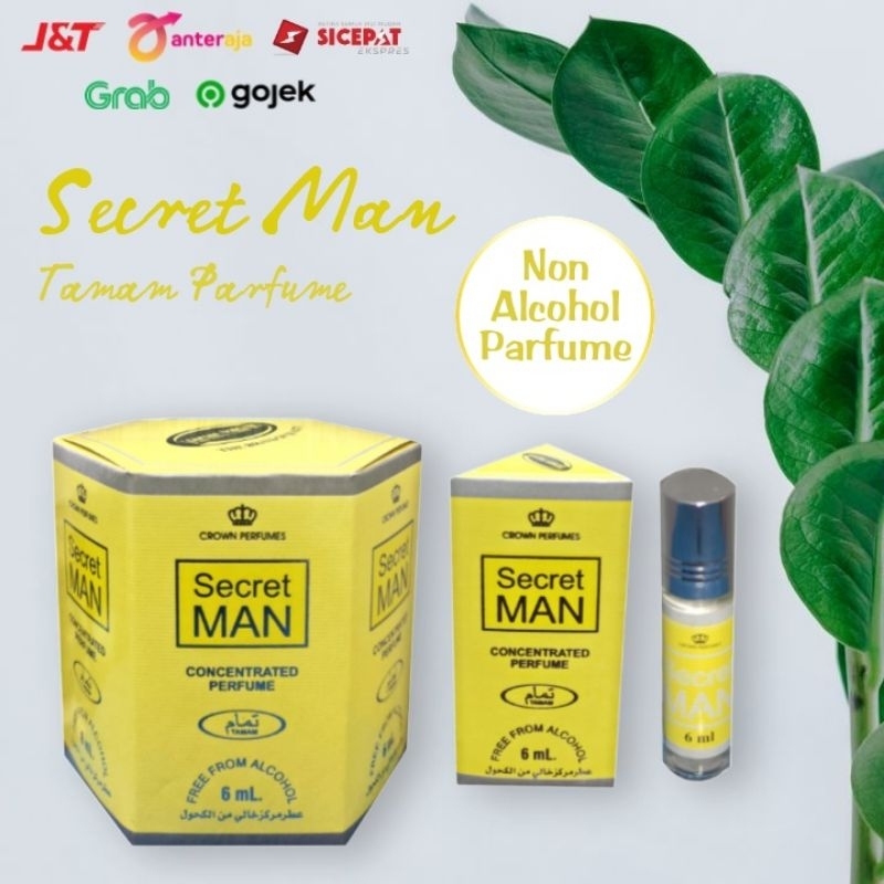 SECRET MAN Parfum roll on 6ml non alkohol - Parfum tamam secret man
