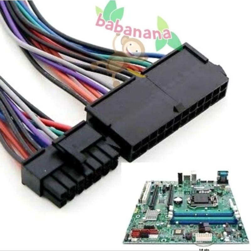 kabel motherboard atx 24 to 14 pin power supply psu konverter adapter