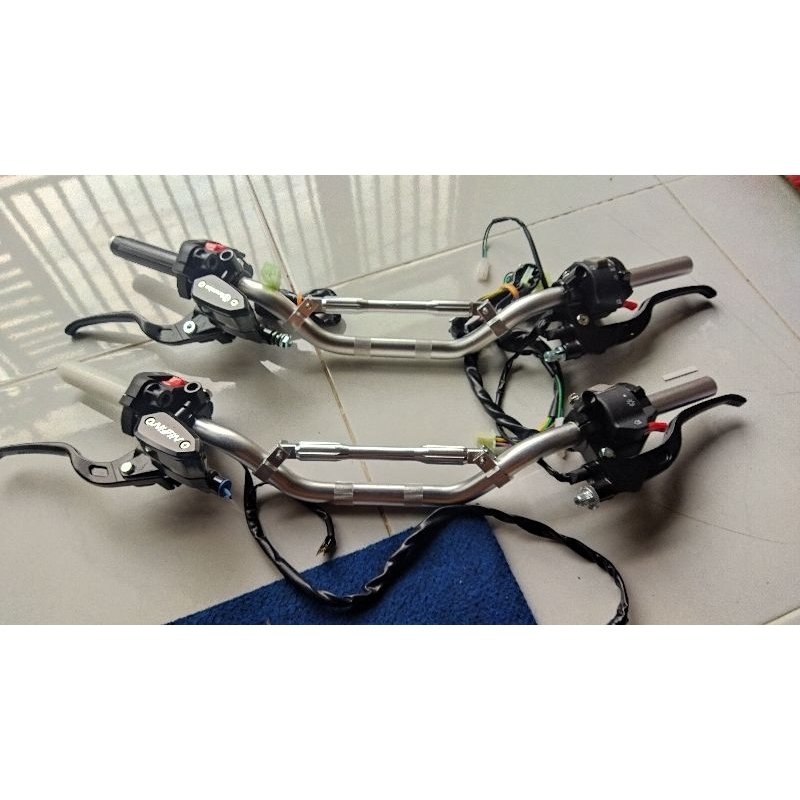 Stang low Day Domino PAKET SET Stang masterrem brembo holder kanan kiri cb gl mp tiger herex