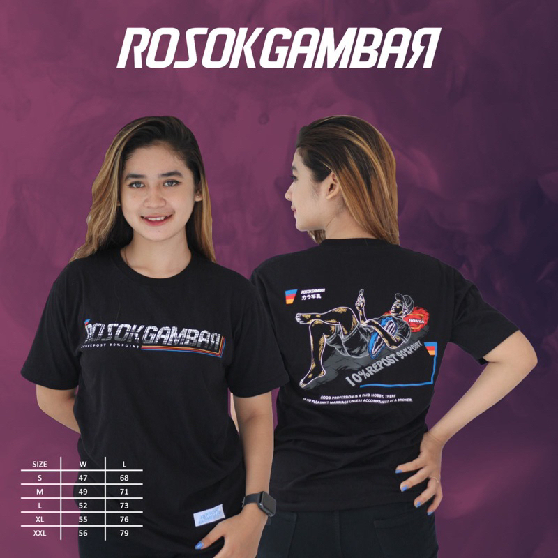 KAOS ROSOK GAMBAR TERBARU/ORIGINAL/PRE ORDER