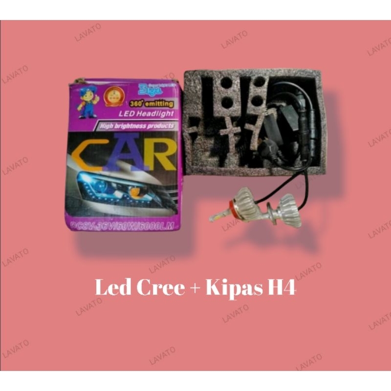 Led Cree + Kipas H4