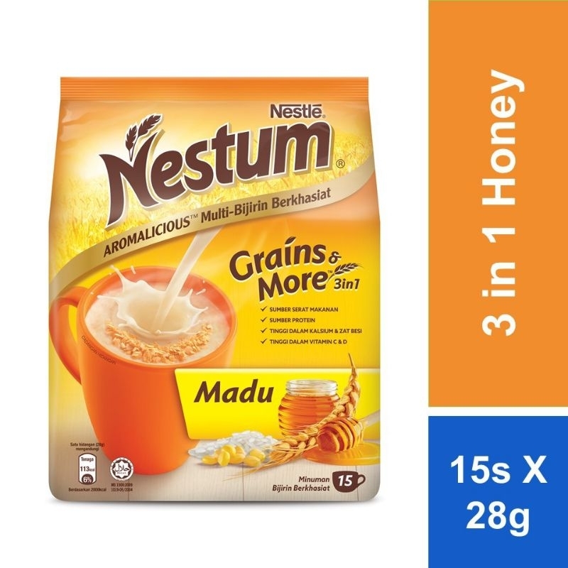 

NESTLE NESTUM 3in1 Madu Sereal Malaysia (28g x 14 sachet)