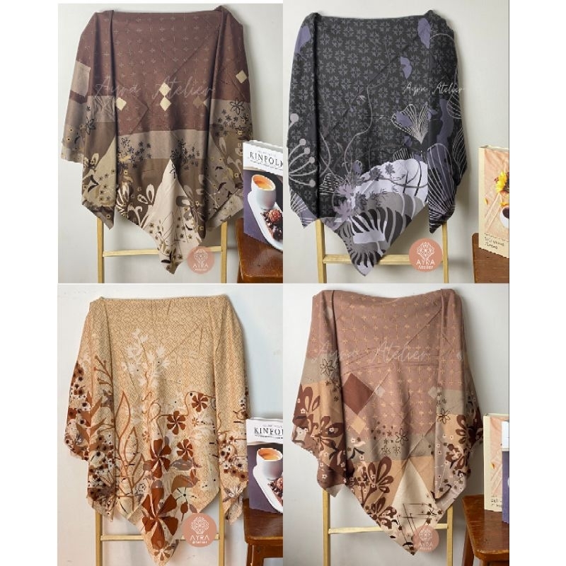 GROSIR UMAMA HIJAB VOAL SYAR'I MOTIF JUMBO 130 CM OLEH-OLEH HAJI UMROH