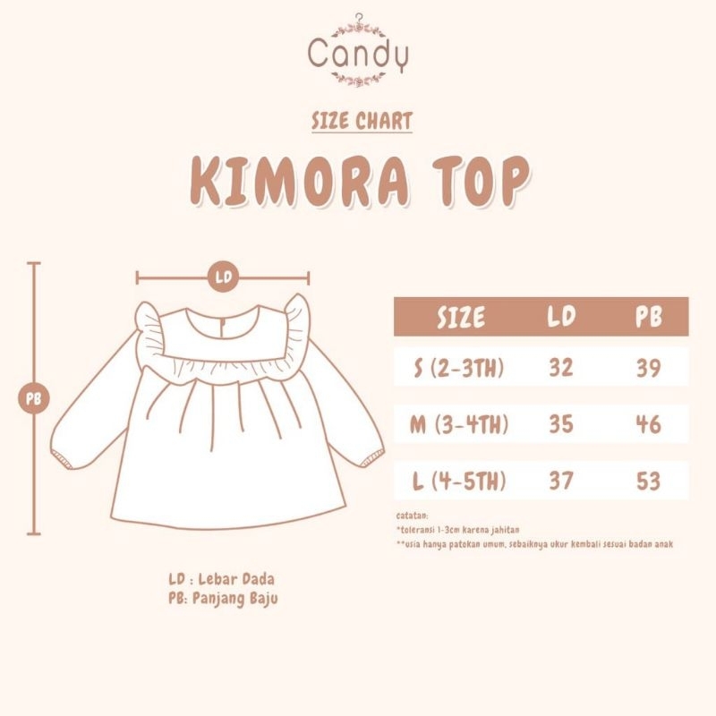 KIMORA TOP BABYDOLL BY CANDY