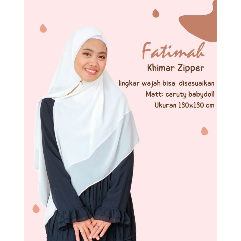 Khimar zipper | jilbab instan syari | hijab ceruty babydoll