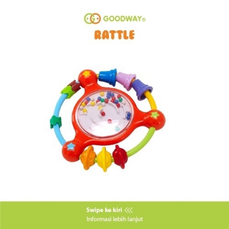 GOODWAY RATTLE SERIES COLORFULL RING TOY, BEE TOY,TRUMPET (MIX)