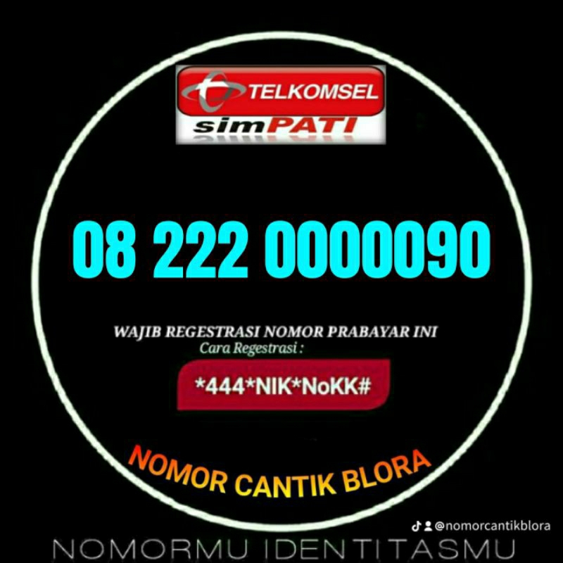 Nomor cantik SIMPATI nocan no cantik nomer kartu perdana telkomsel simpati 22 222 200 2200 22200 200
