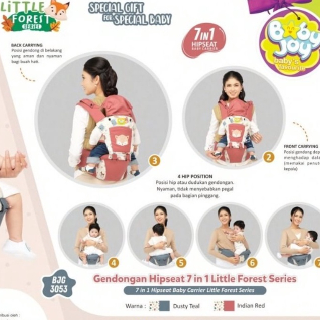 Baby Joy Gendongan Bayi Hipseat Baby Joy - Little Forest Series - JB